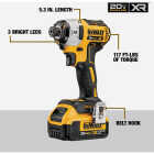 DEWALT 20V MAX XR 2-Tool Brushless Cordless Hammer Drill & Impact Driver Combo Kit with (2) 5.0 Ah Batteries & Charger Image 4