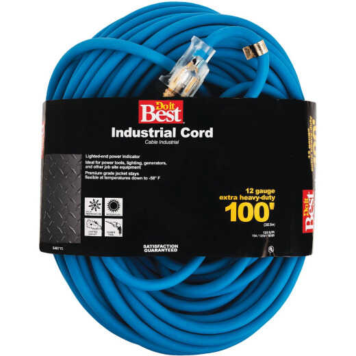 Do it Best 100 Ft. 12/3 Industrial Outdoor Extension Cord