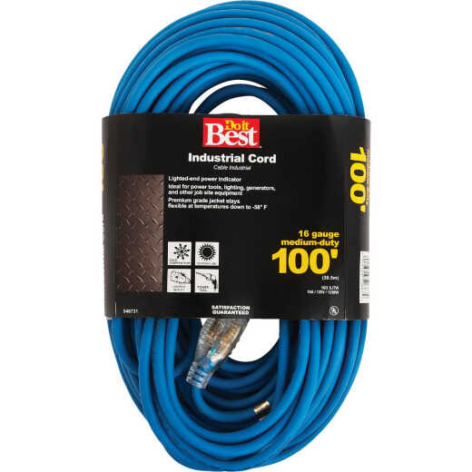 Do it Best 100 Ft. 16/3 Industrial Outdoor Extension Cord