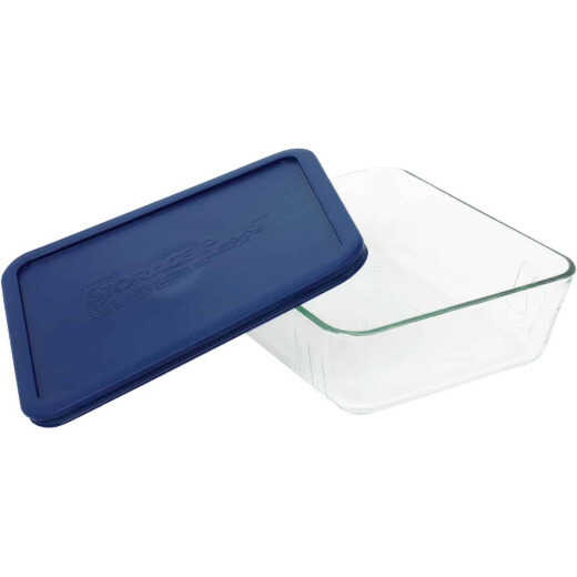 Pyrex Simply Store 11-Cup Rectangle Glass Storage Container with Lid