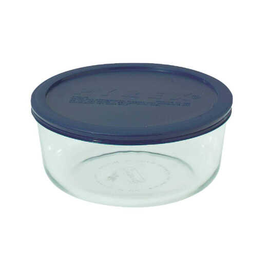 Pyrex Simply Store 7-Cup Round Glass Storage Container with Lid